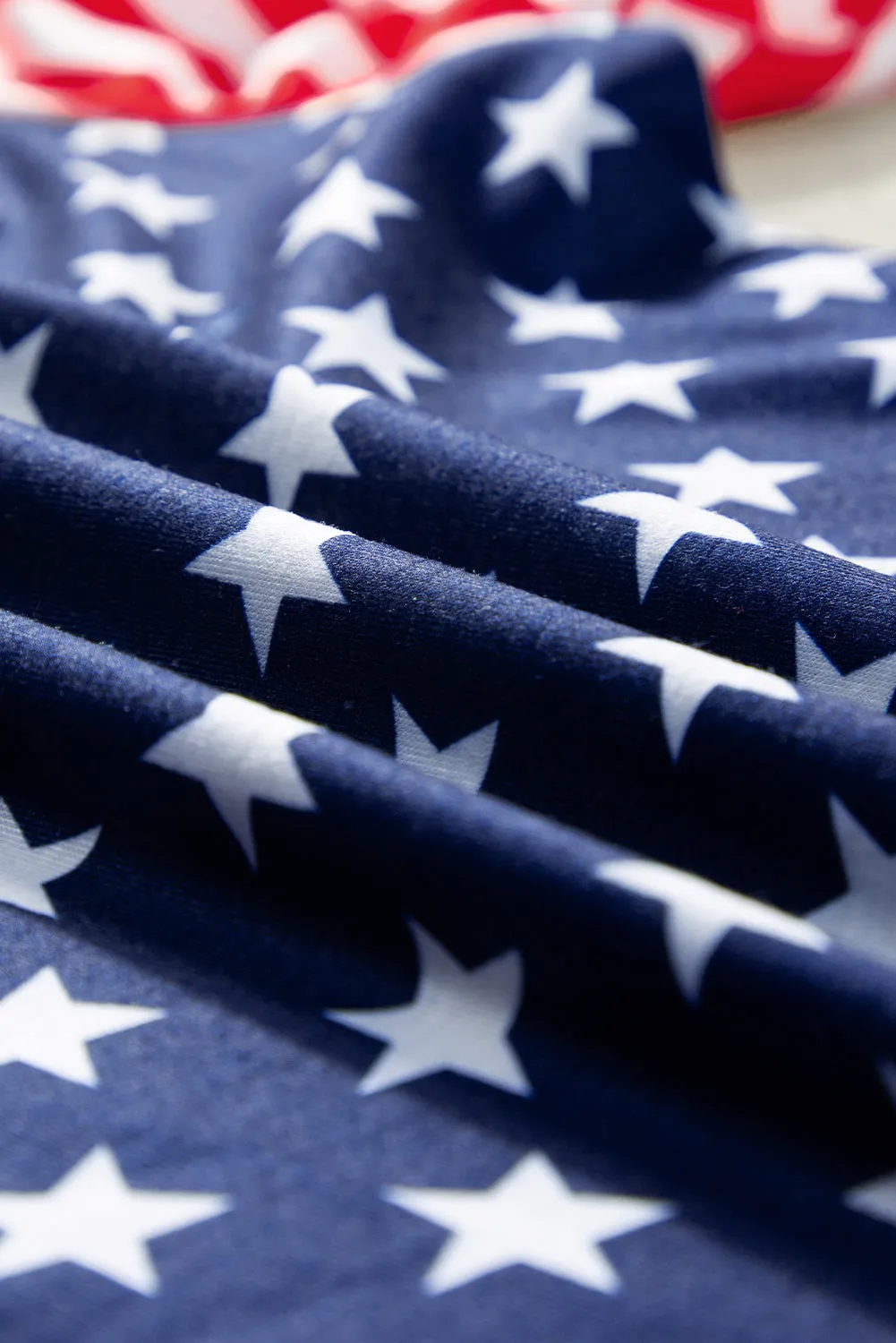 4th Of July Stars Stripes Puff Sleeve T Shirt