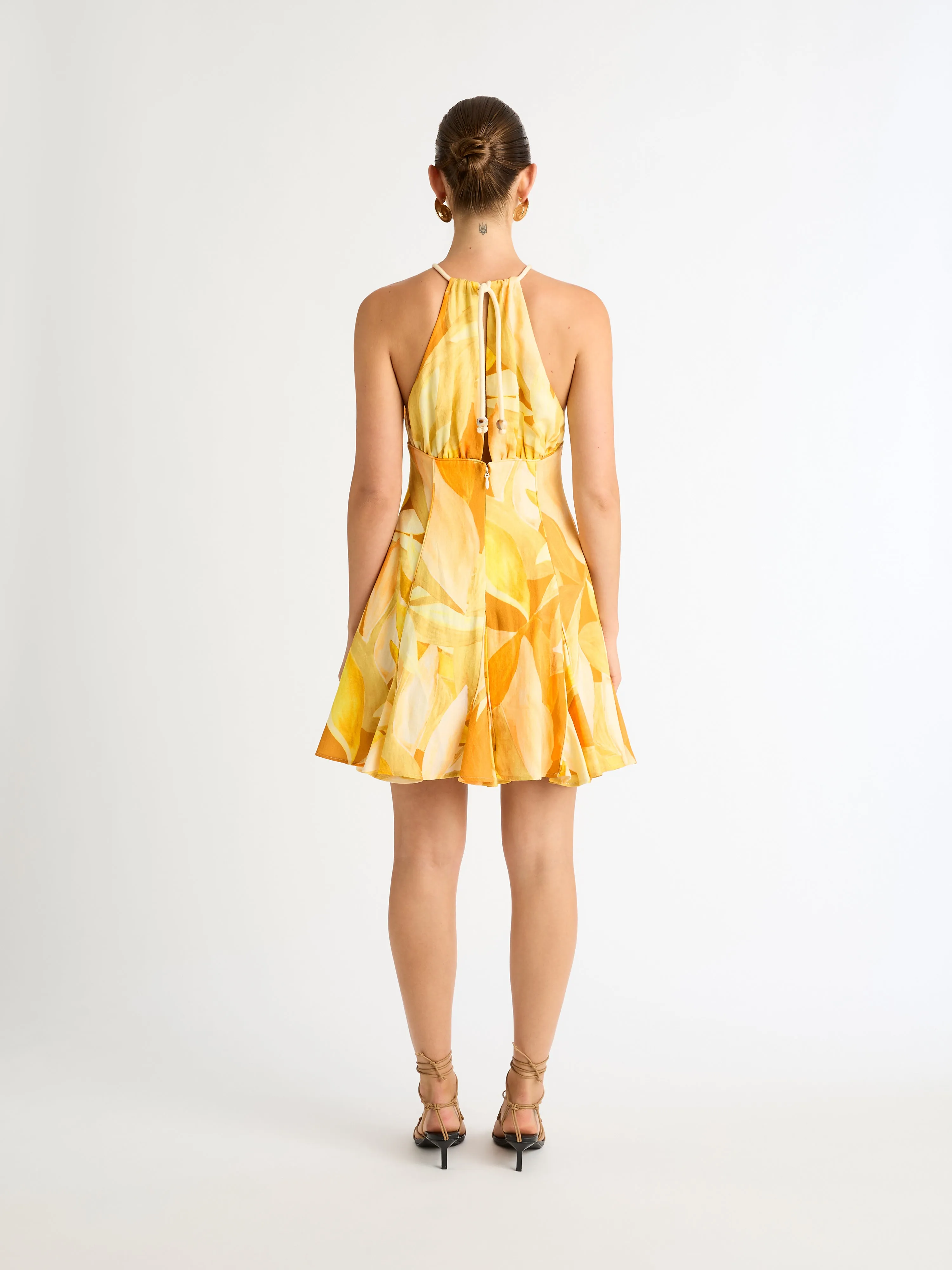 AMBER LEAVES MINI DRESS