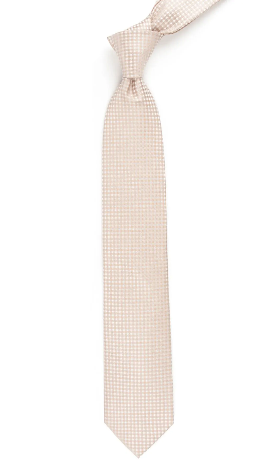 Be Married Checks Champagne Tie
