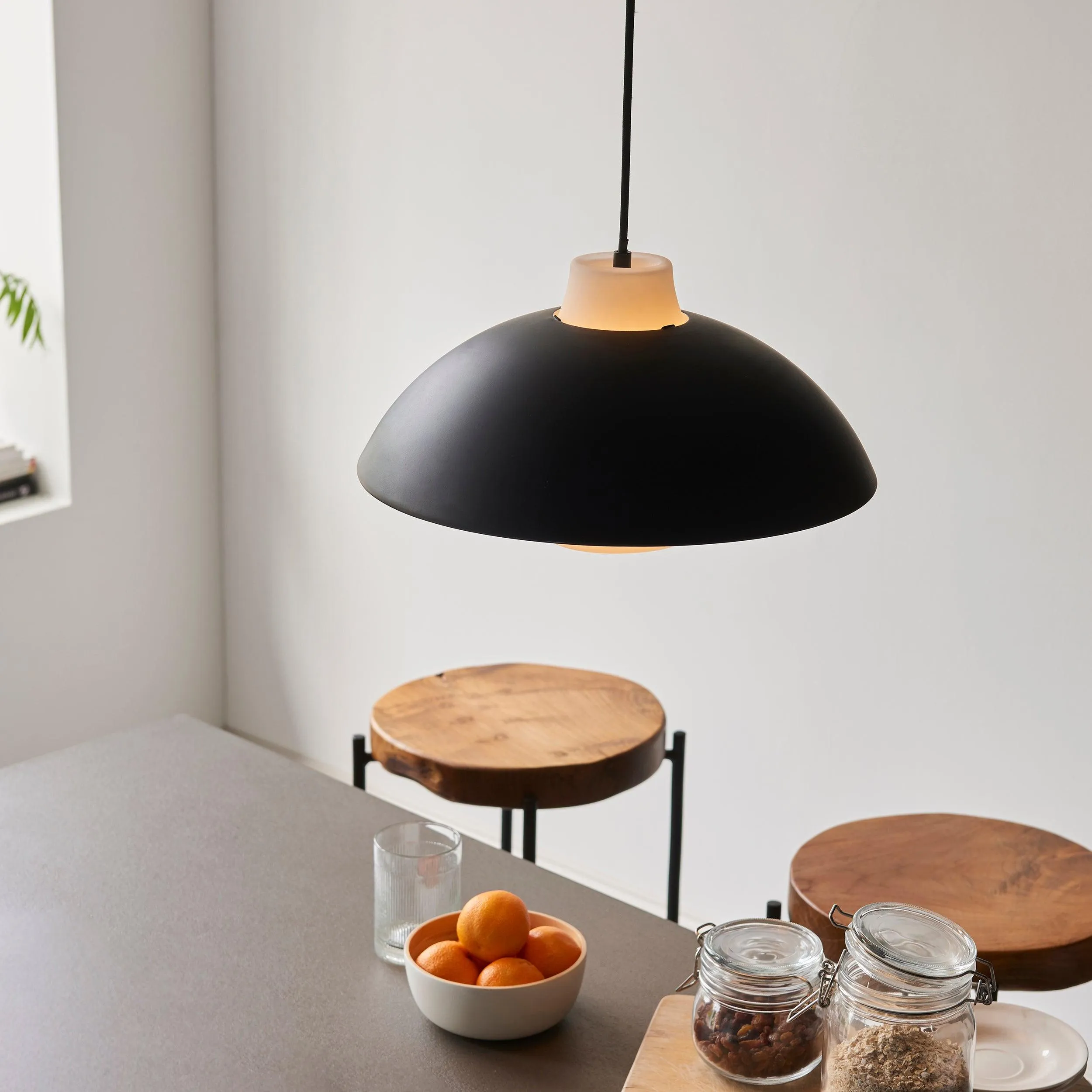Blyth Japadi Monochrome Rounded Pendant Light