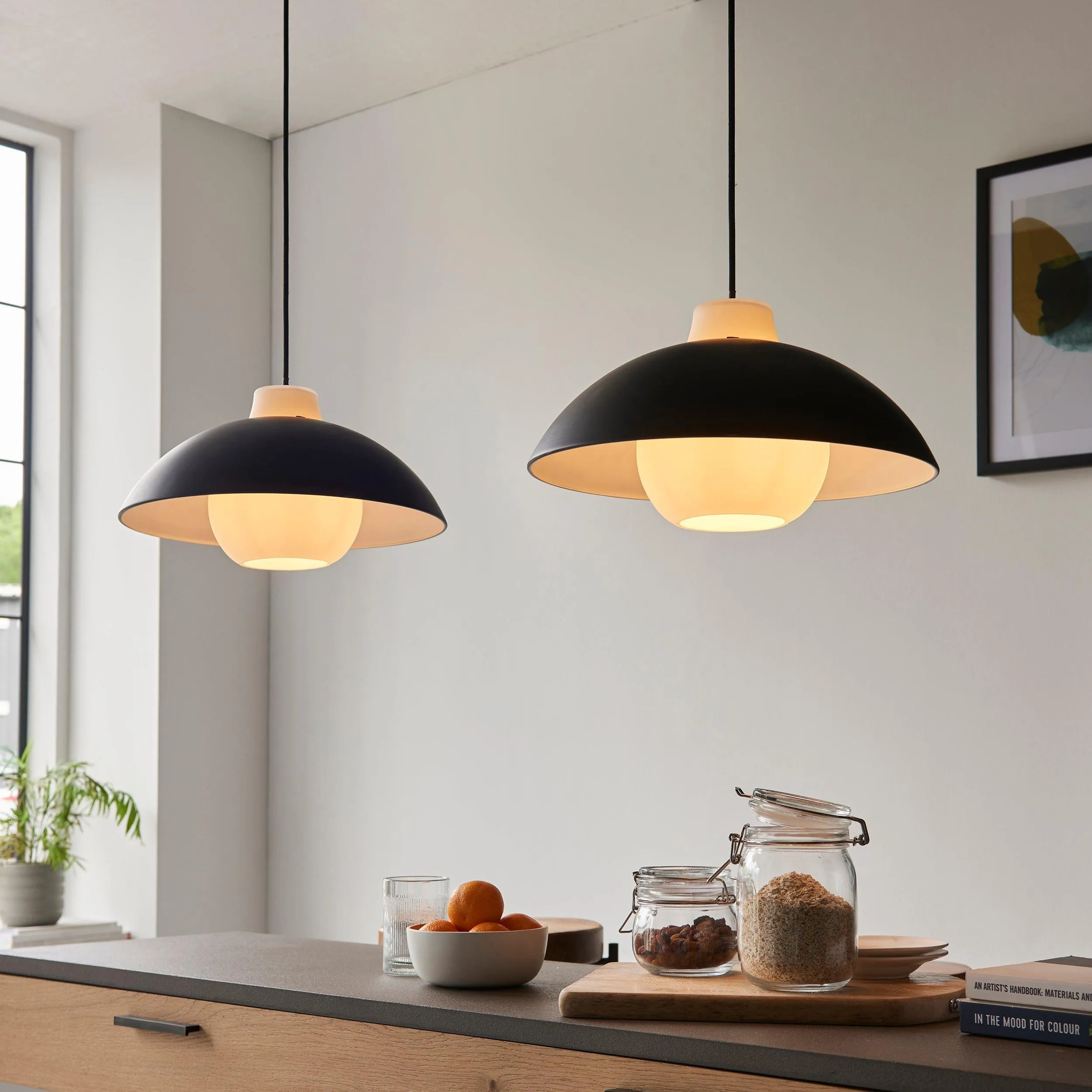 Blyth Japadi Monochrome Rounded Pendant Light