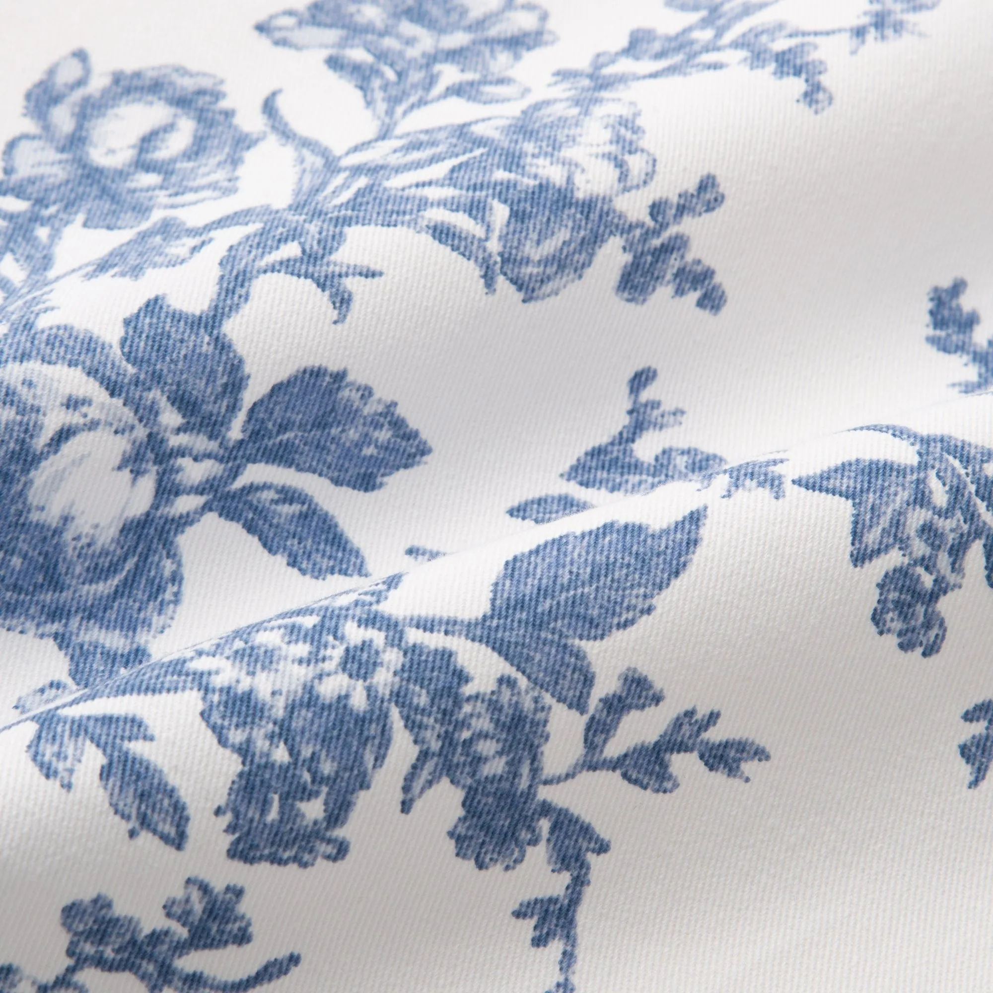Botanical Cotton Full Apron Blue