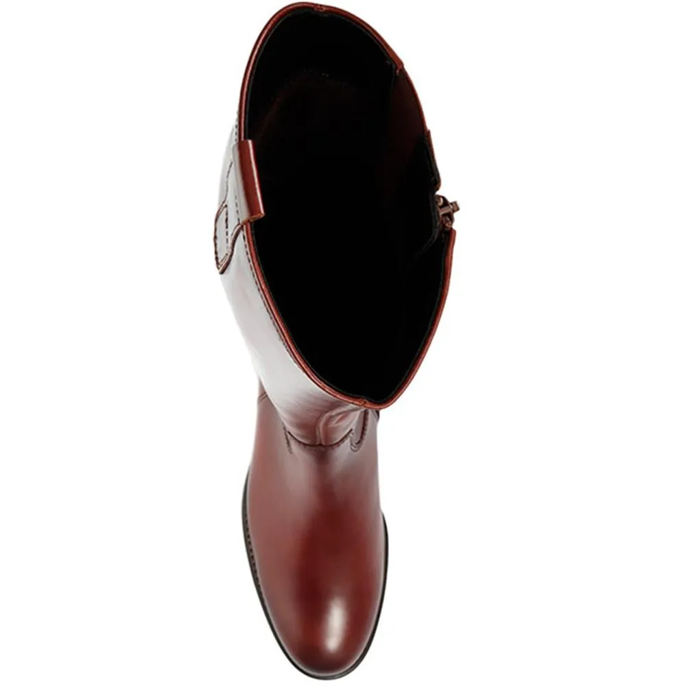 Brook Extra Slim Fit Calf Leather Rider Boots - GAB30576 / 316 817