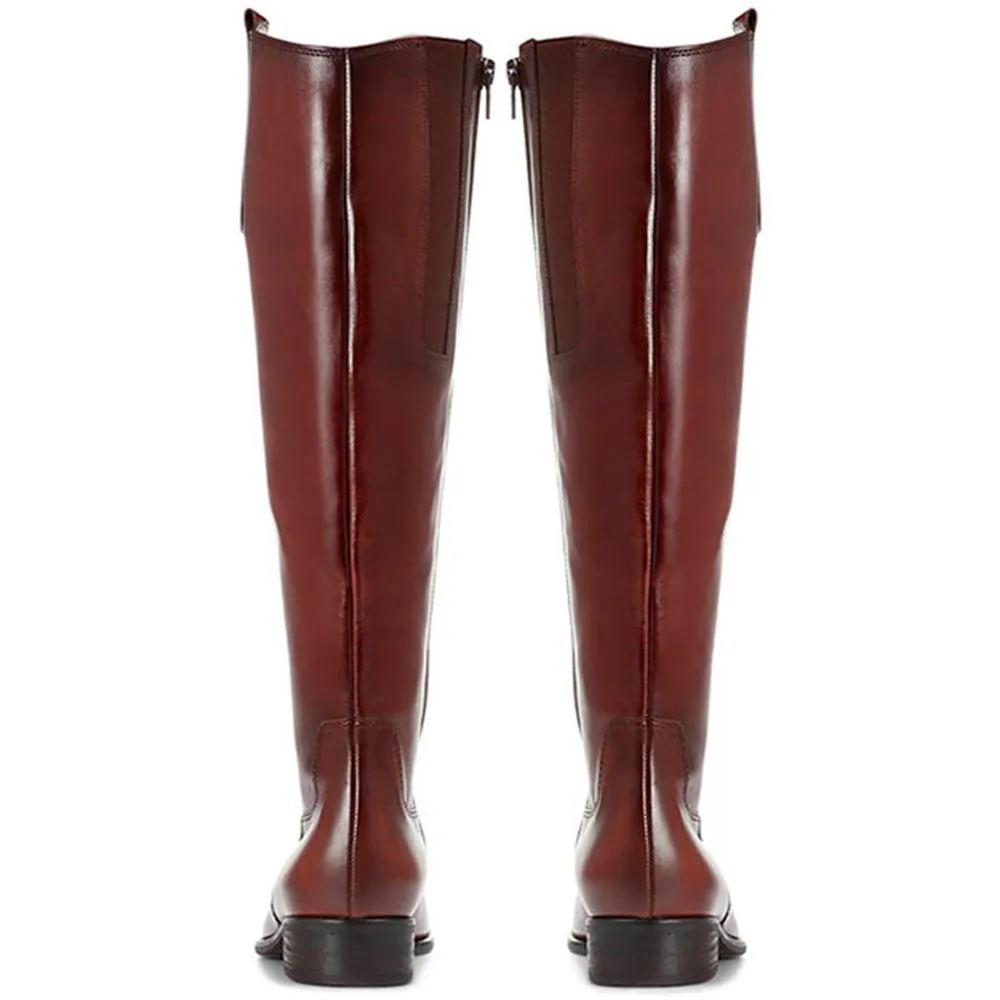 Brook Extra Slim Fit Calf Leather Rider Boots - GAB30576 / 316 817