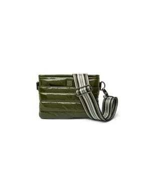 Bum Bag/Crossbody - Olive Patent
