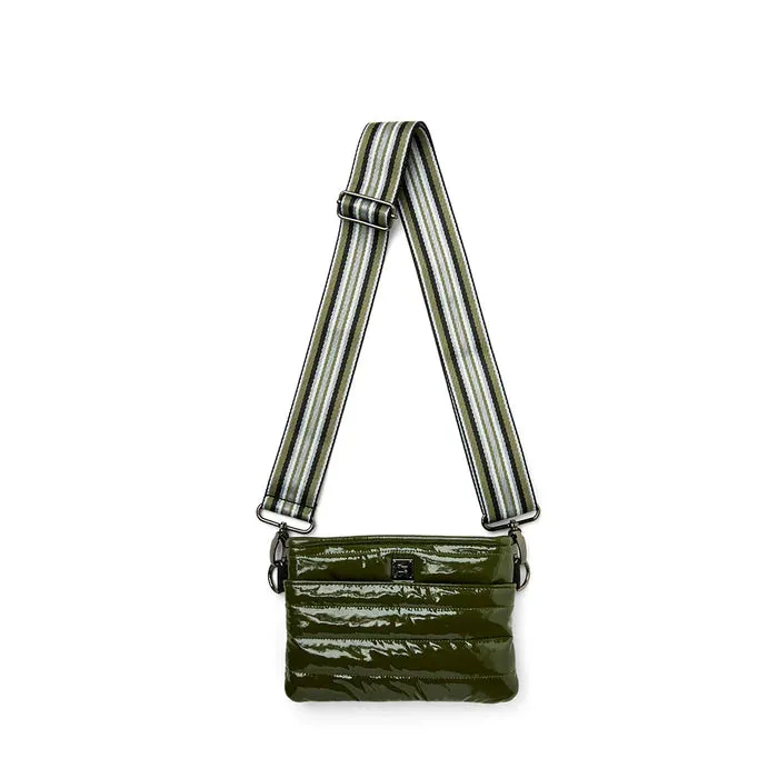 Bum Bag/Crossbody - Olive Patent
