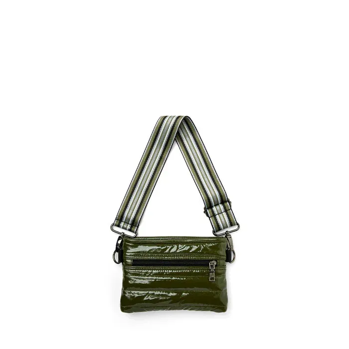 Bum Bag/Crossbody - Olive Patent