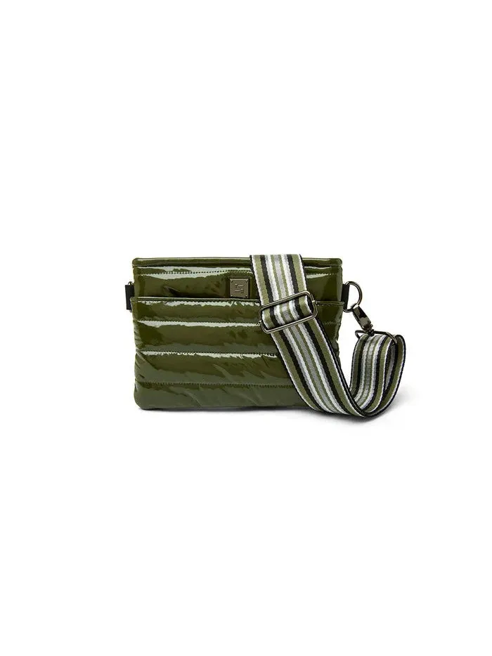 Bum Bag/Crossbody - Olive Patent