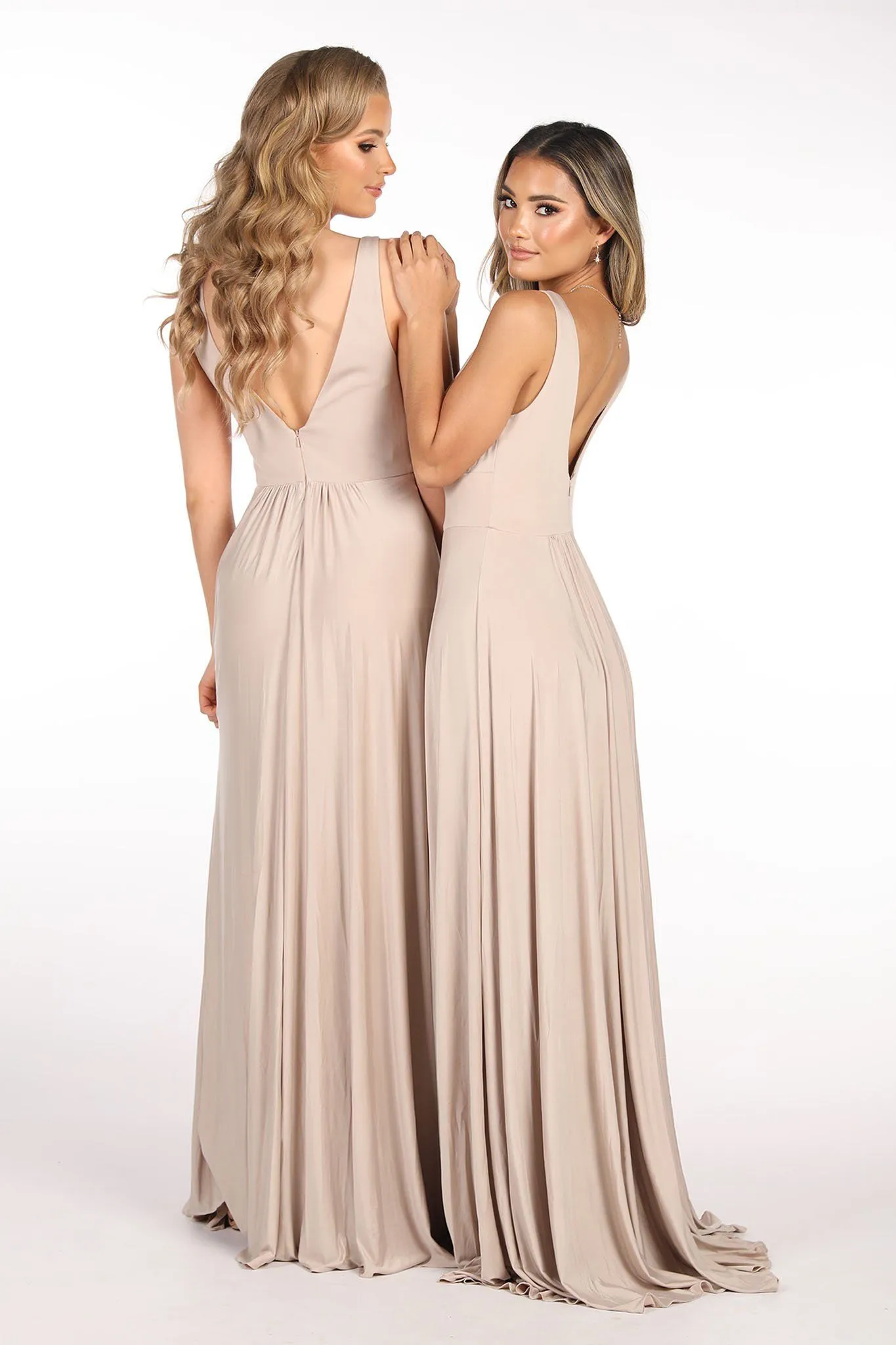 CATALINA A-Line Maxi Dress - Nude