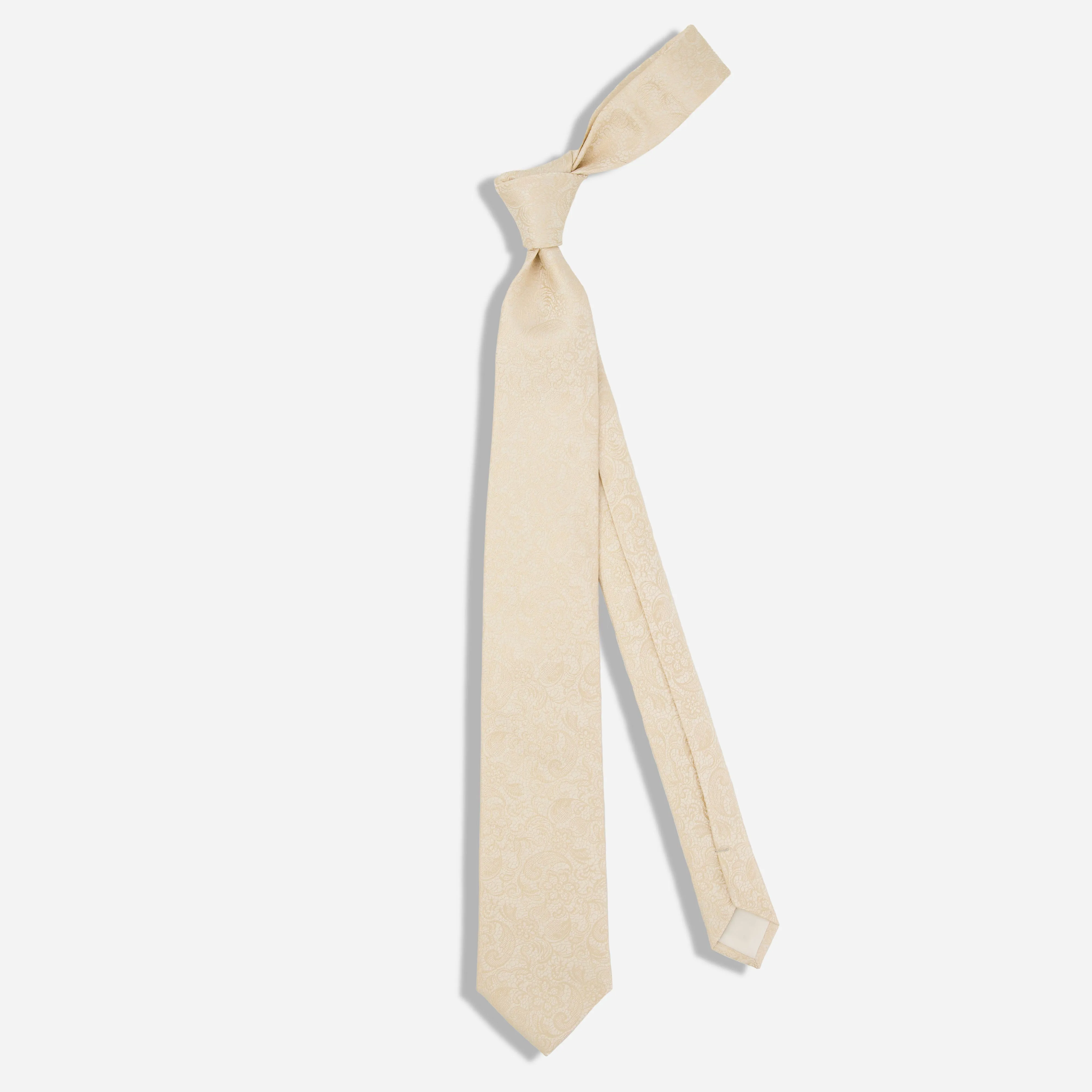 Ceremony Paisley Light Champagne Tie