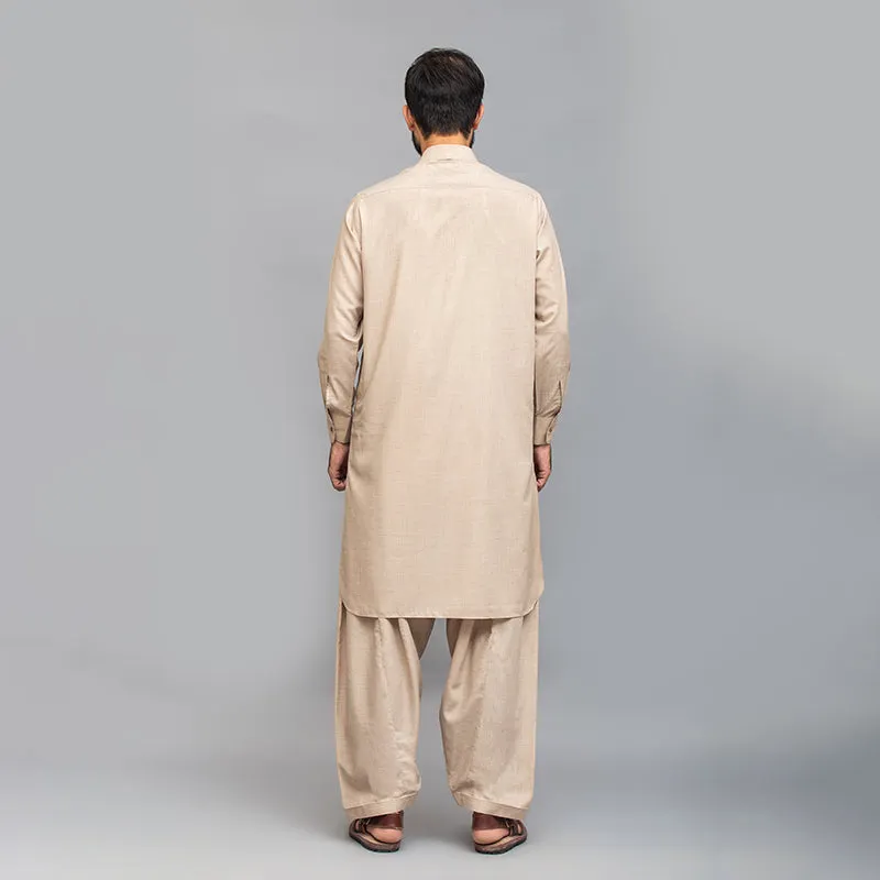 Chalk Beige Shalwar Kameez