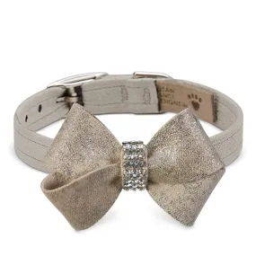 Champagne Glitzerati Nouveau Bow Collar