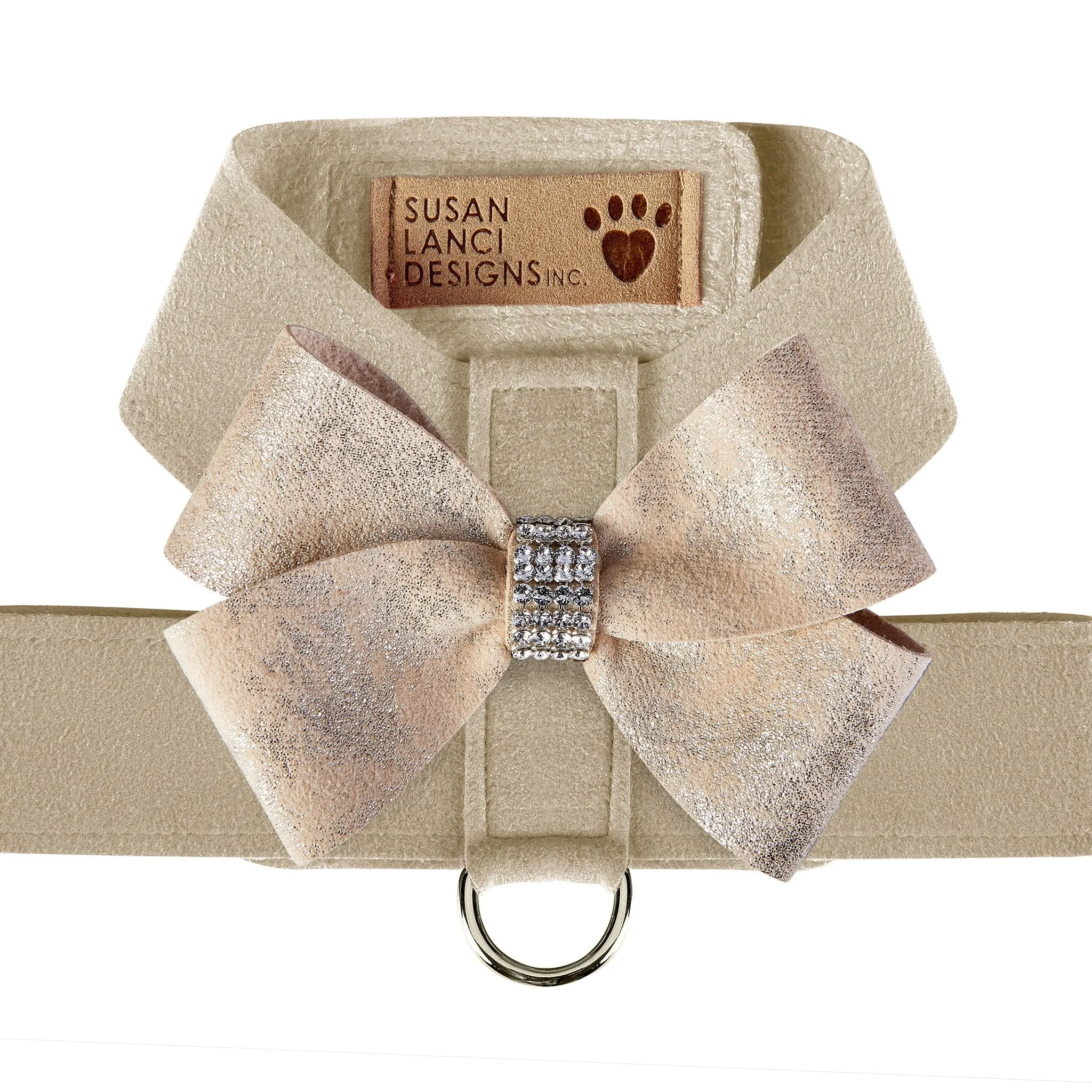 Champagne Glitzerati Nouveau Bow Tinkie Harness