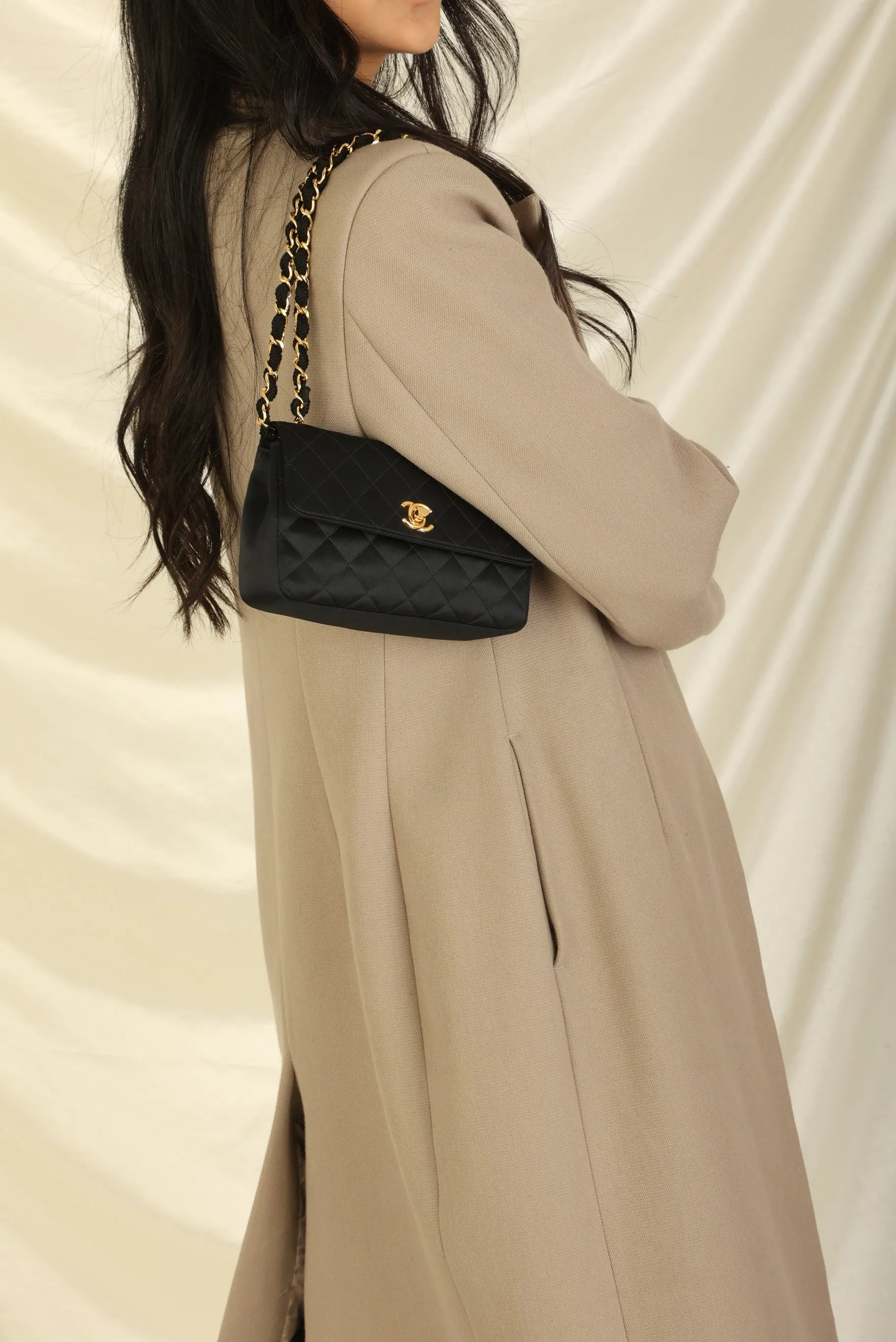 Chanel 1989 Satin Mini Flap