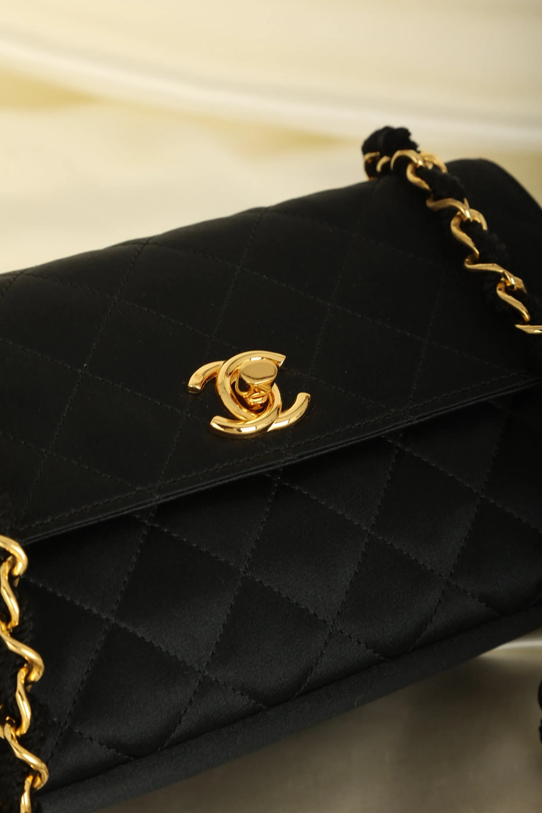 Chanel 1989 Satin Mini Flap