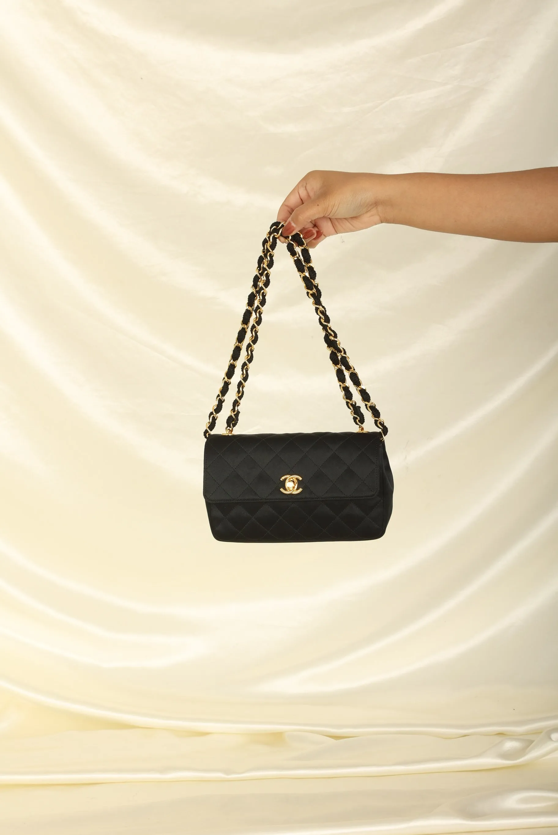 Chanel 1989 Satin Mini Flap