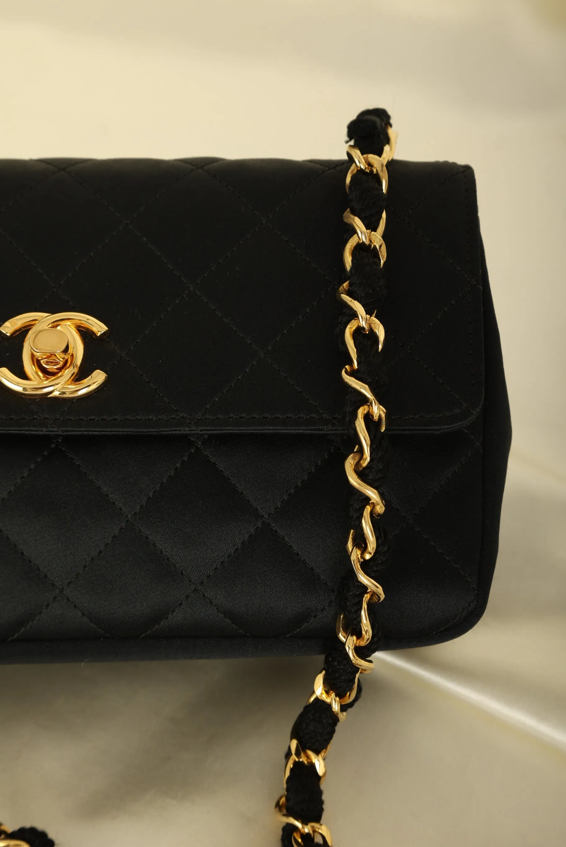 Chanel 1989 Satin Mini Flap