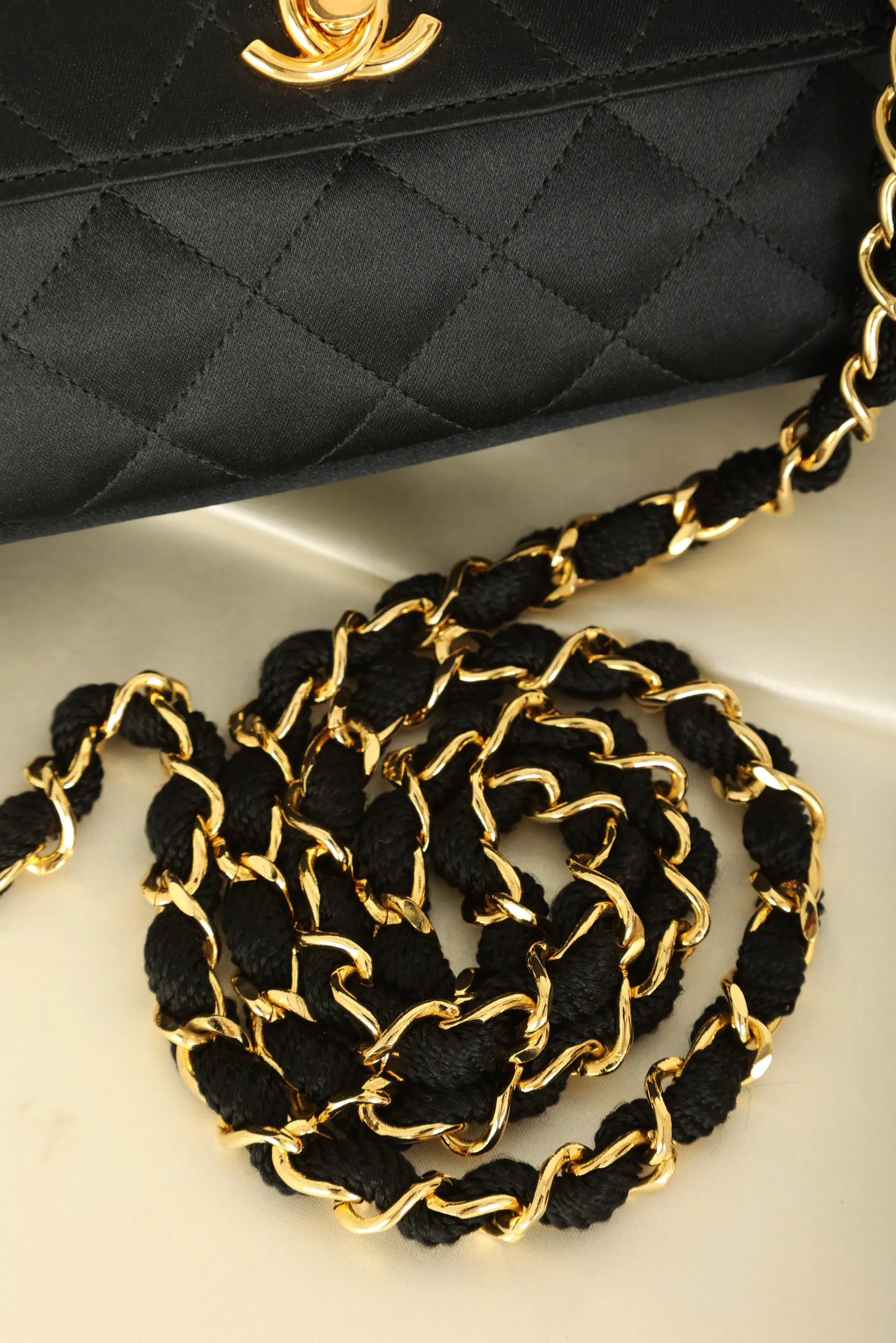 Chanel 1989 Satin Mini Flap