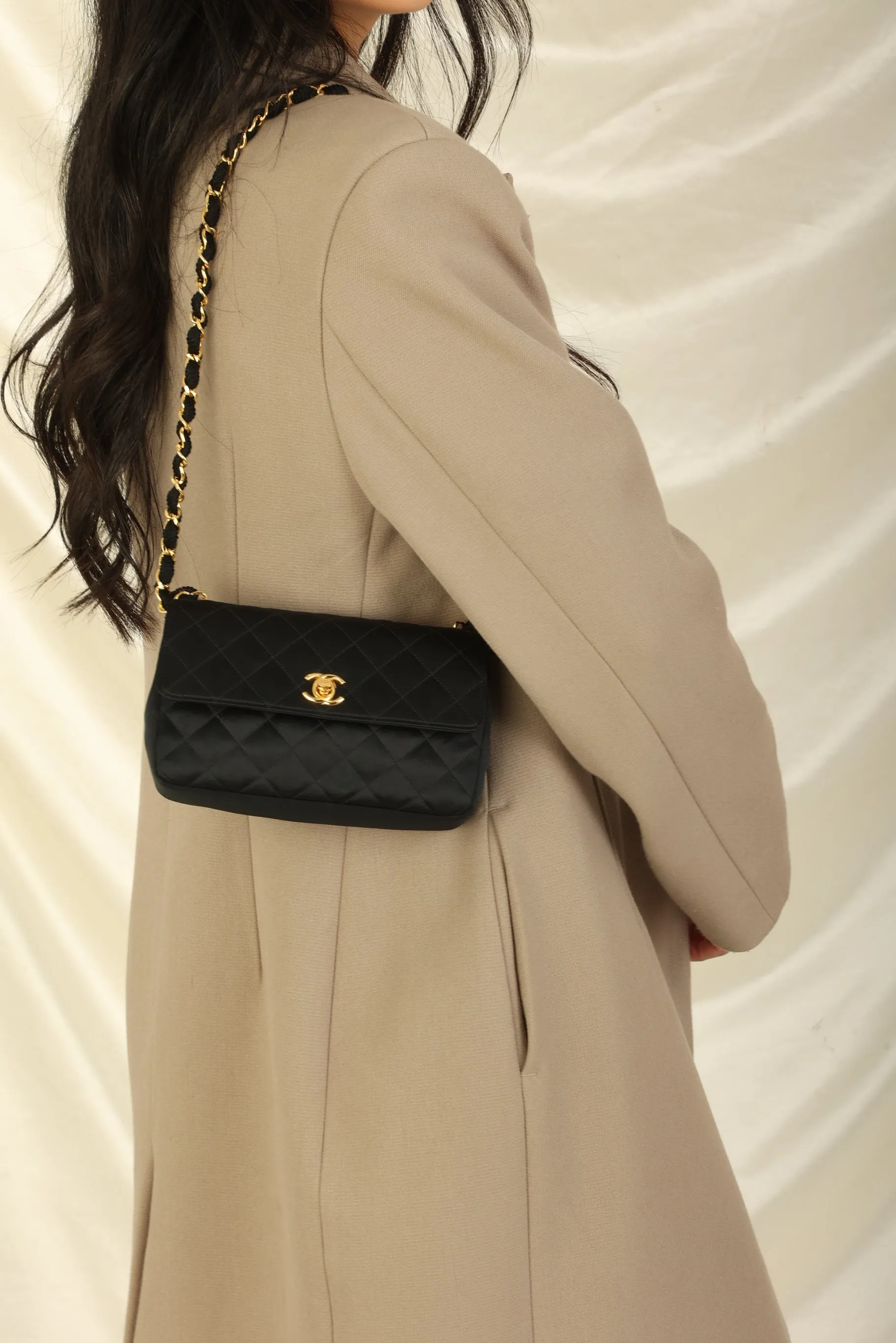 Chanel 1989 Satin Mini Flap