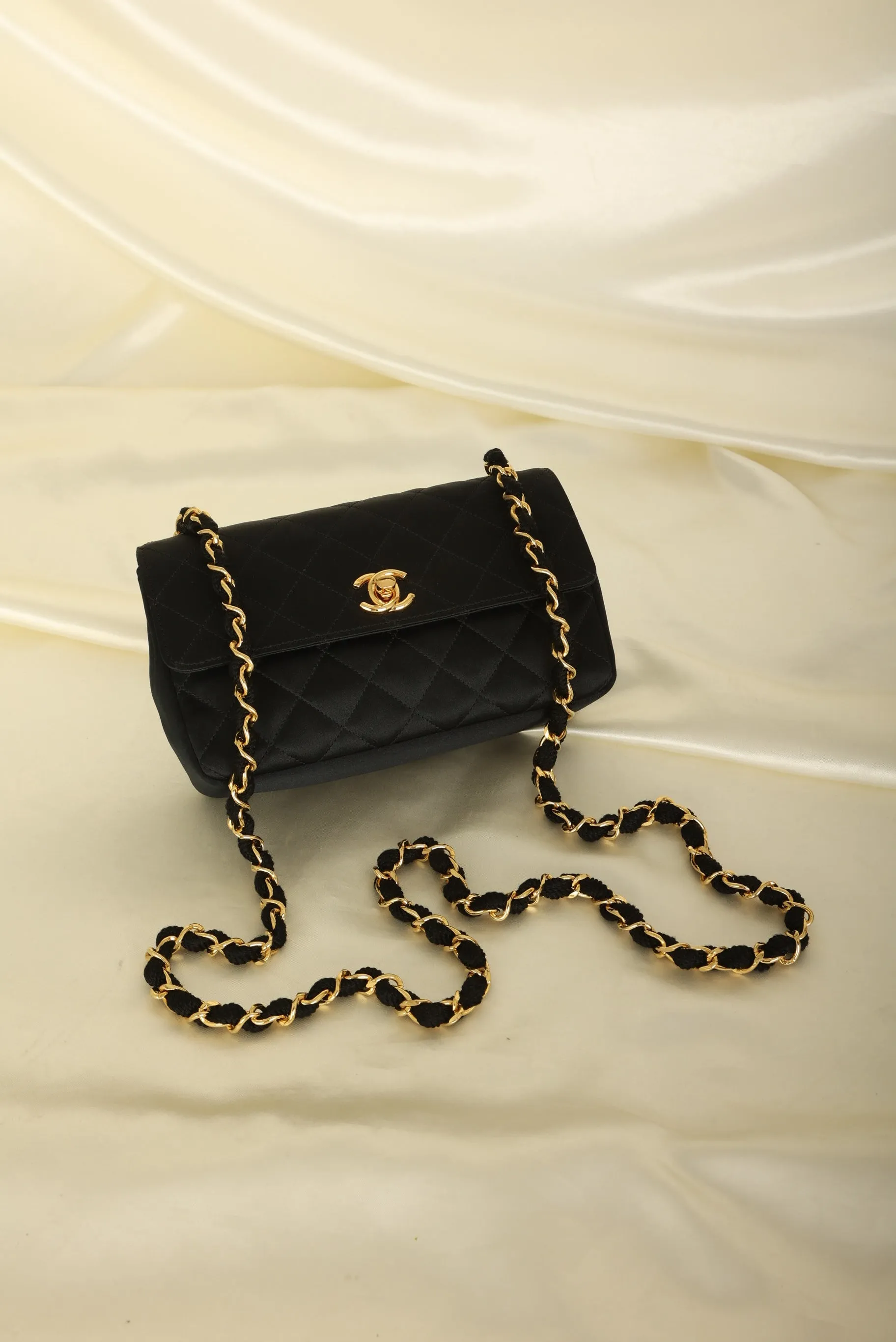 Chanel 1989 Satin Mini Flap