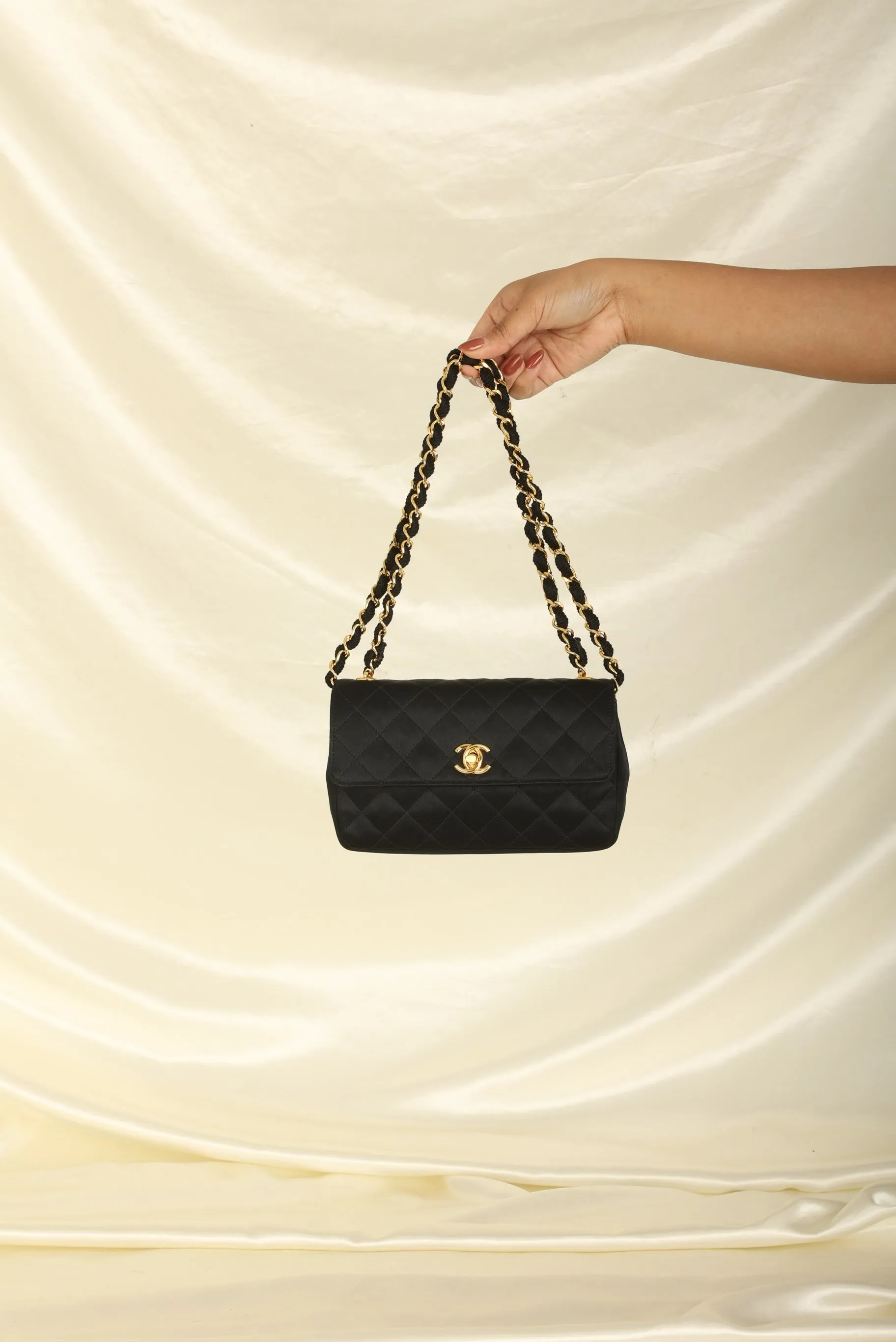 Chanel 1989 Satin Mini Flap