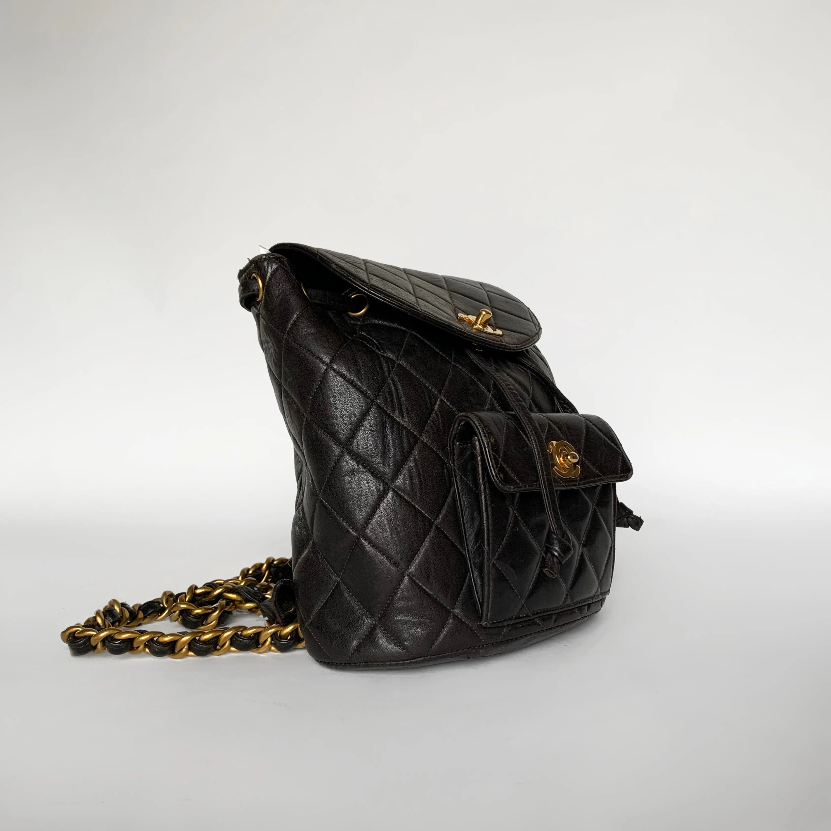 Chanel Duma Backpack Patent Leather