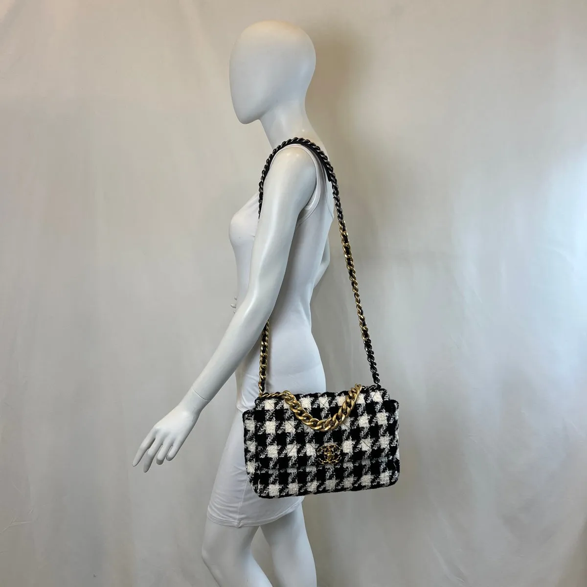 Chanel Large Tweed 19 Flap Bag