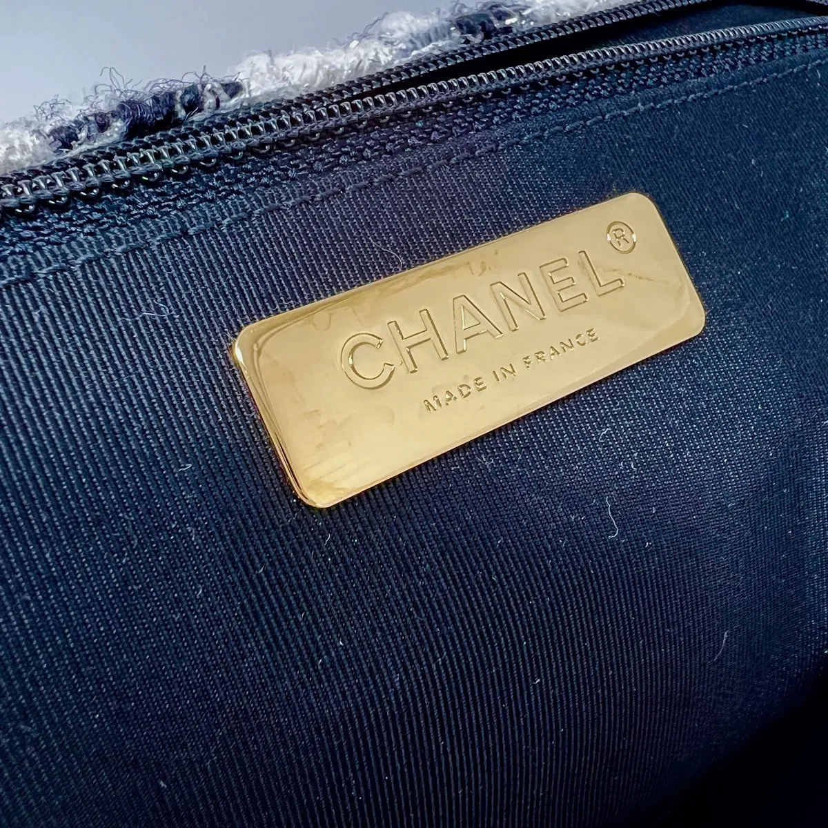 Chanel Large Tweed 19 Flap Bag