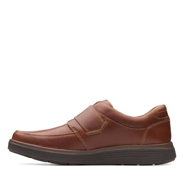 CLARKS UNABODE STRAP-DARK TAN