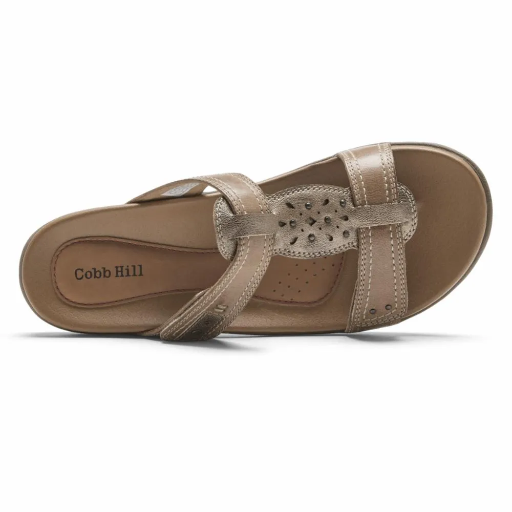 Cobb Hill RUBEY SLIDE TAUPE MULTI LTHR