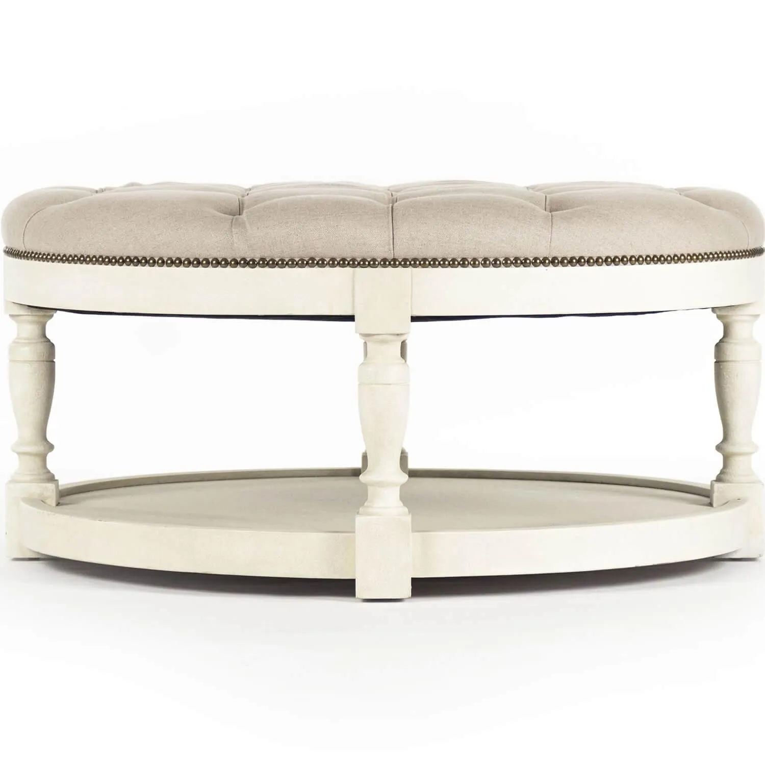 Cosmo Tufted Round Ottoman