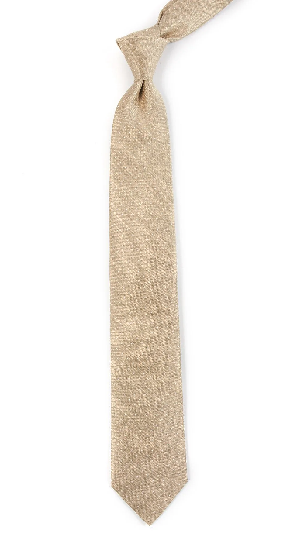 Destination Dots Champagne Tie