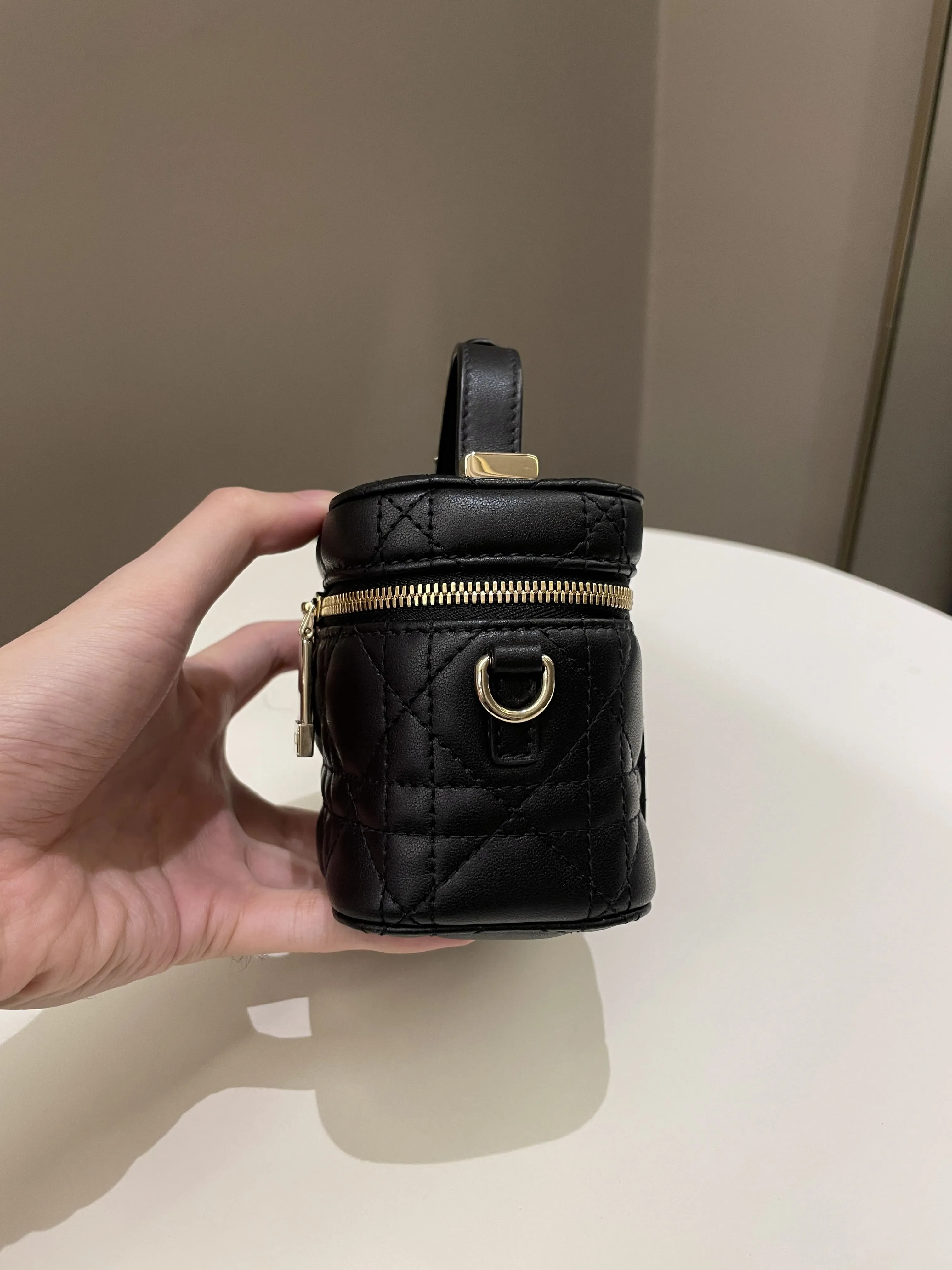 Dior Lady Dior Micro Vanity Black Lambskin