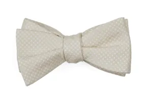 Dotted Spin Light Champagne Bow Tie