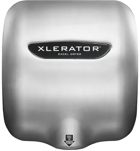 Excel Dryer XLERATOR® XL-SBH Hand Dryer with HEPA Filter - Brushed Stainless Steel High Speed Automatic Surface-Mounted