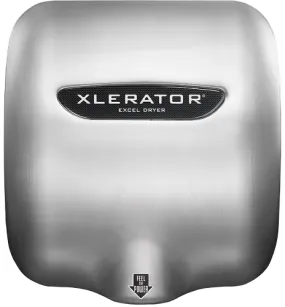 Excel Dryer XLERATOR® XL-SBH Hand Dryer with HEPA Filter - Brushed Stainless Steel High Speed Automatic Surface-Mounted