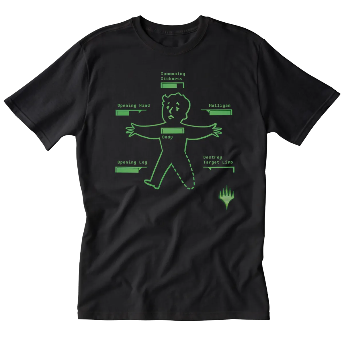 Fallout® Inventory Management Printed Graphic Tee for Magic: The Gathering