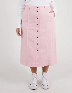 Florence Button Thru Skirt Splendid Pink