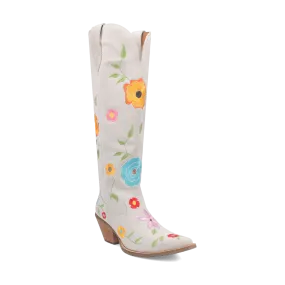 FLOWER POWER SUEDE BOOT