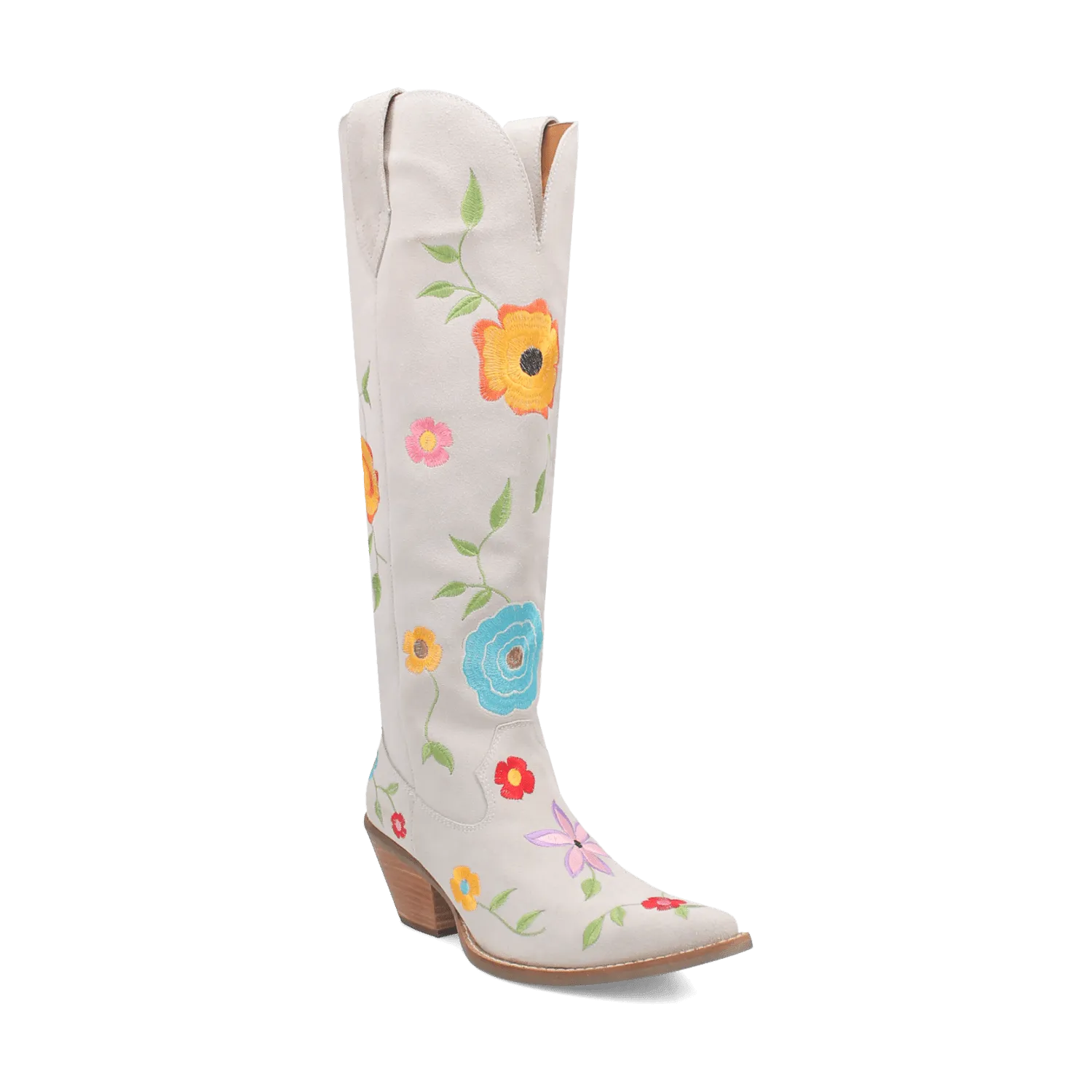 FLOWER POWER SUEDE BOOT