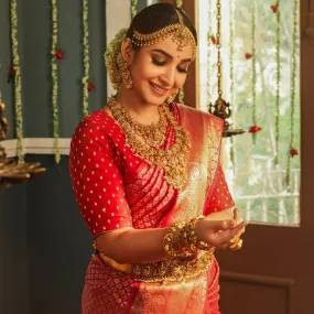 Gayatri Antique Temple Bridal Set