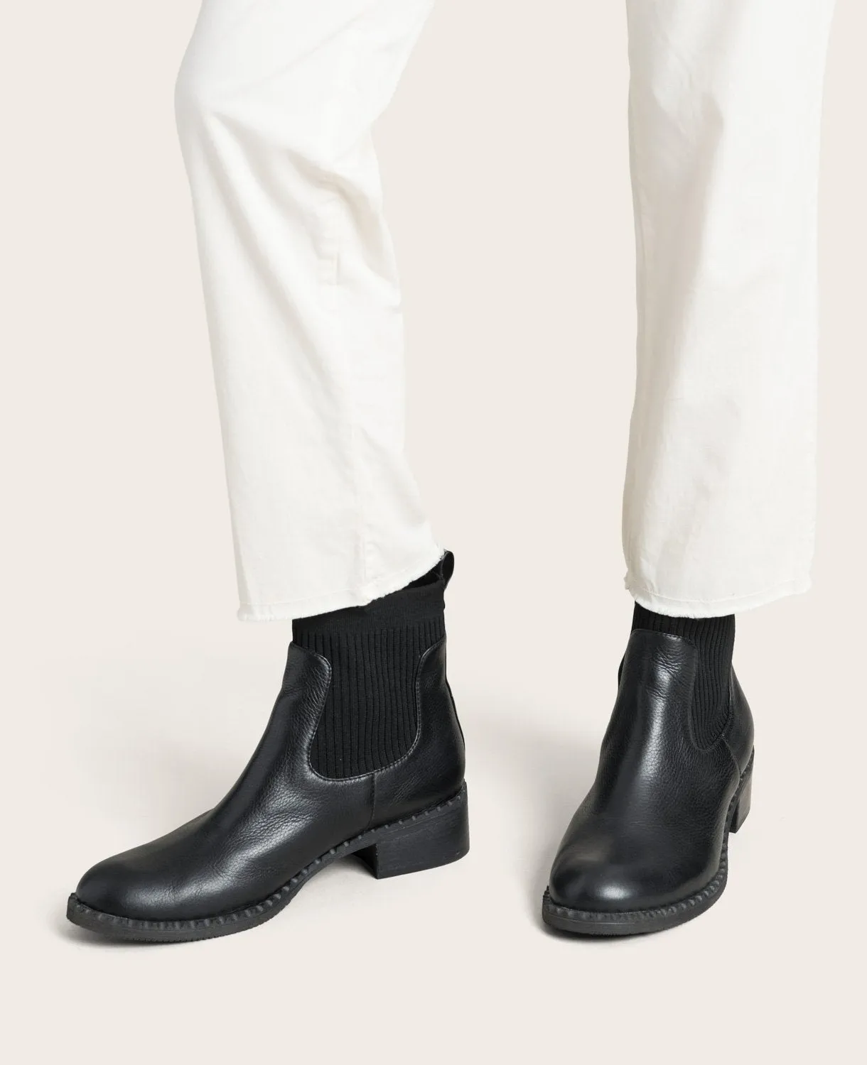 GENTLE SOULS - Best Chelsea Leather Sock Bootie