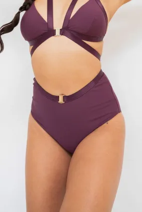 Jemma High Waisted Bottoms Recycled- Mulberry
