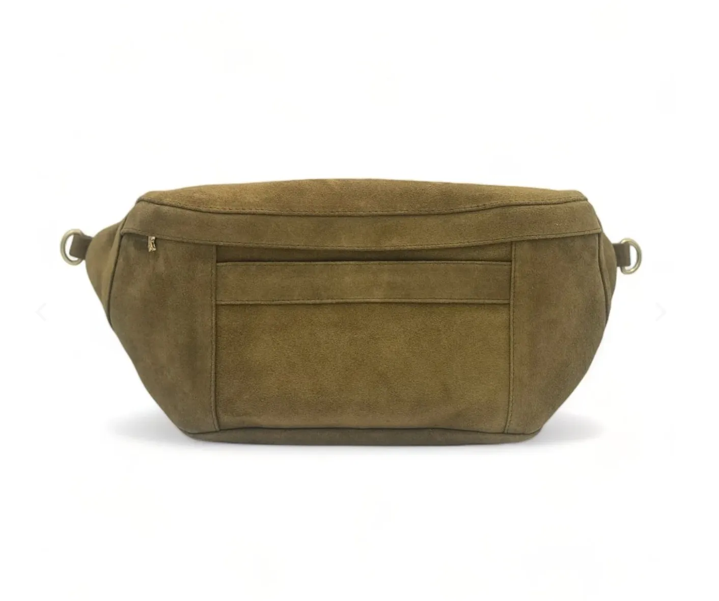 Jenya Renée Kate Suede Bag | Olive Green
