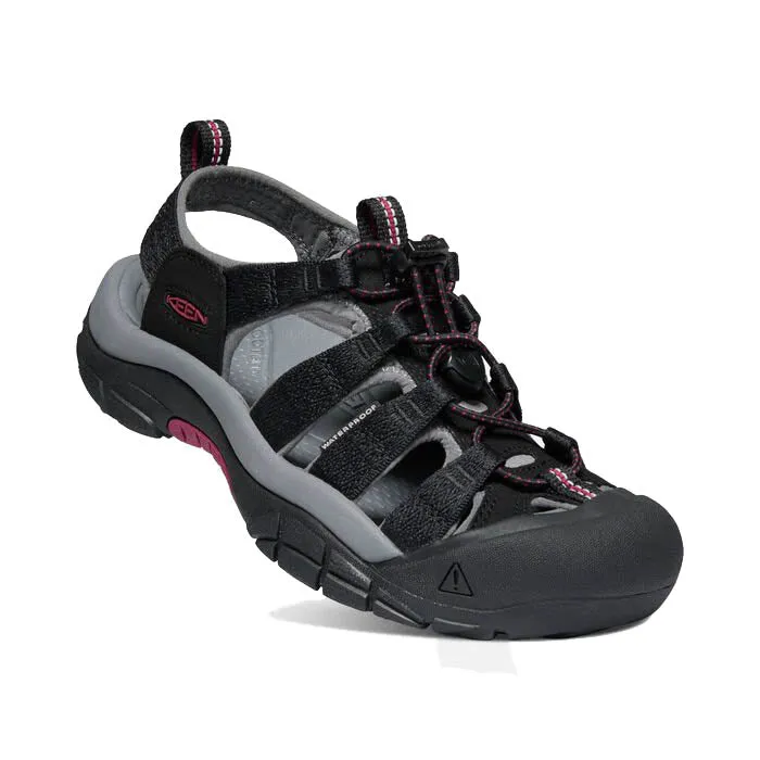 Keen Newport Sandal - Black / Raspberry Wine