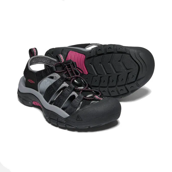 Keen Newport Sandal - Black / Raspberry Wine