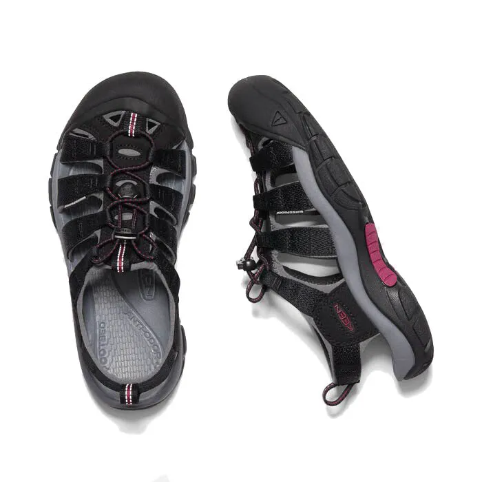 Keen Newport Sandal - Black / Raspberry Wine