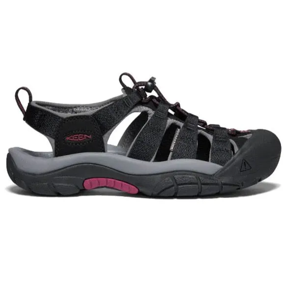 Keen Newport Sandal - Black / Raspberry Wine