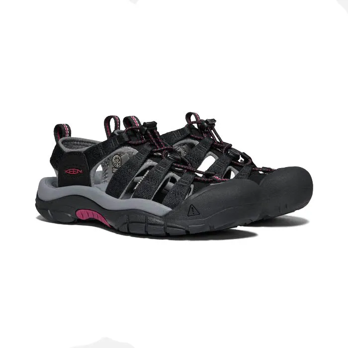 Keen Newport Sandal - Black / Raspberry Wine