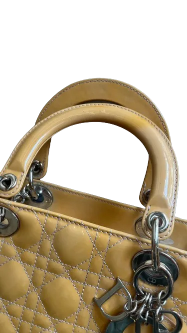 Lady Dior Bag Medium, Patent Leather